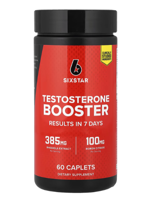 SIXSTAR Testosterone Booster, 60 Caplets