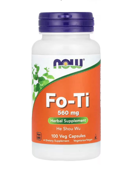 NOW Foods Fo-Ti, 560 mg, 100 Veg Capsules