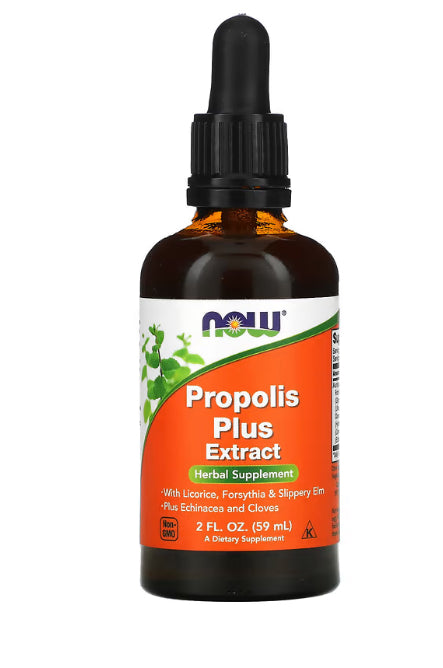 NOW Foods Propolis Plus Extract, 2 fl oz (59 ml)