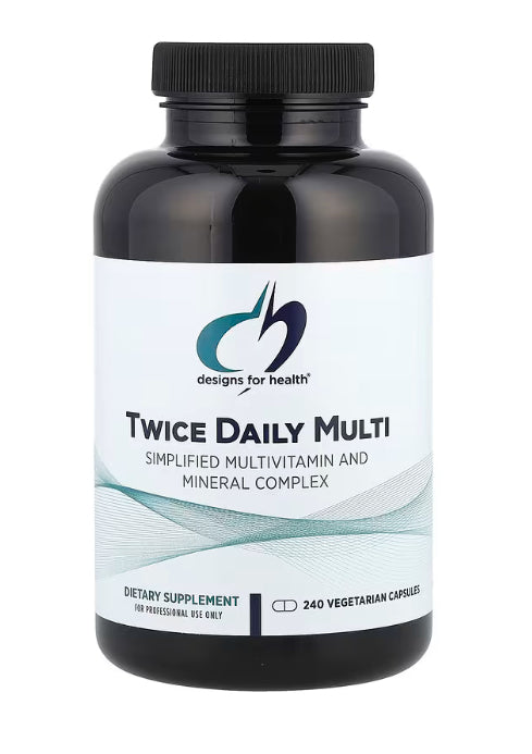 Designs For Health Twice Daily Multi, 240 Vegetarian Capsules