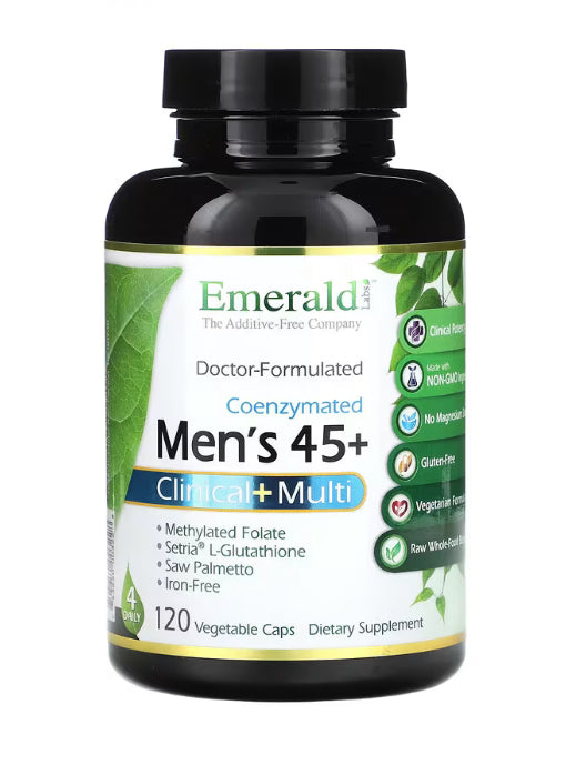 Emerald Laboratories Coenzymated Men's 45+ Clinical+ Multi, 120 Vegetable Caps