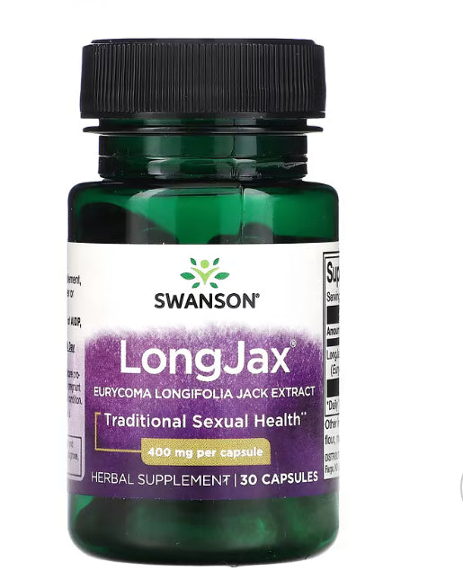 Swanson LongJax, Eurycoma Longifolia Jack Extract, 400 mg, 30 Capsules