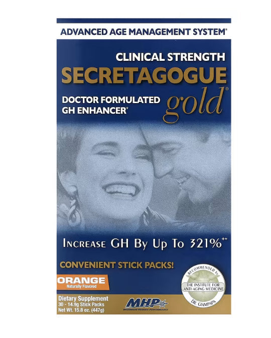 MHP Secretagogue-Gold, Orange, 30 Stick Packs, 0.53 oz (14.9 g) Each