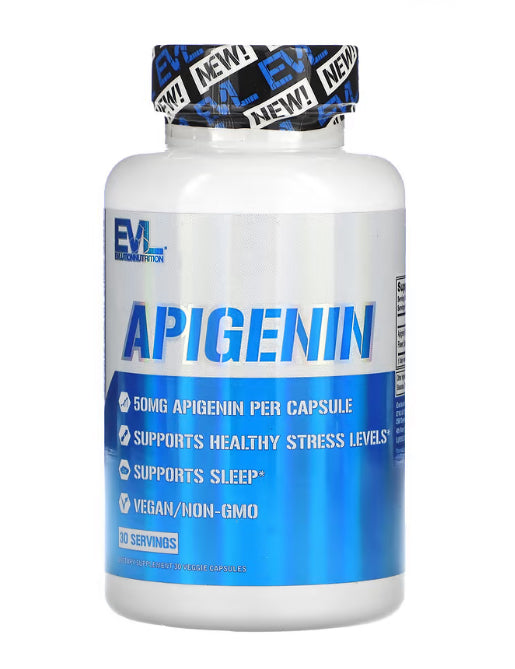 EVLution Nutrition Apigenin, 50 mg, 30 Veggie Capsules