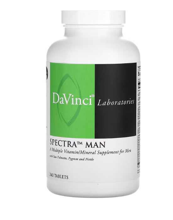DaVinci Laboratories Spectra Man, Multiple Vitamin/Mineral, 240 Tablets