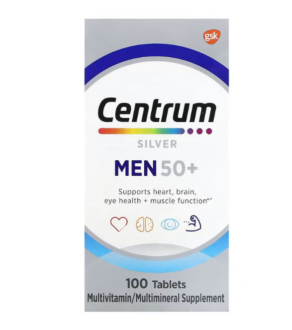 Centrum Silver Men 50+, 100 Tablets