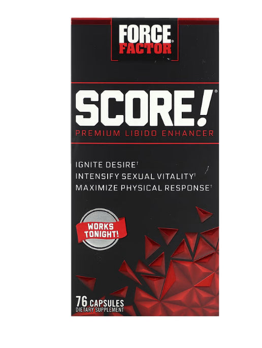 Force Factor
Score!®, Premium Libido Enhancer, 76 Capsules