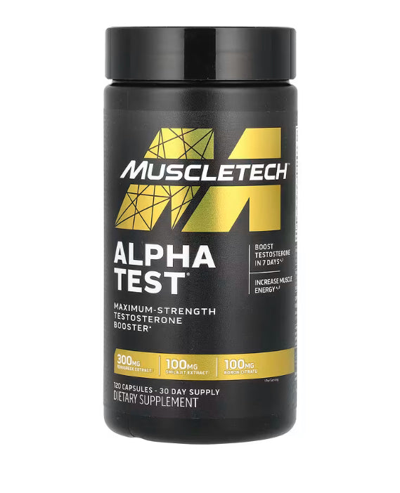 MuscleTech AlphaTest®, 120 Capsules
