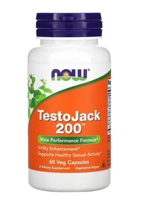 NOW Foods TestoJack 200, 60 Veg Capsules