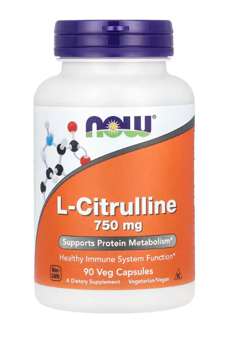 NOW Foods L-Citrulline, 750 mg, 90 Veg Capsules
