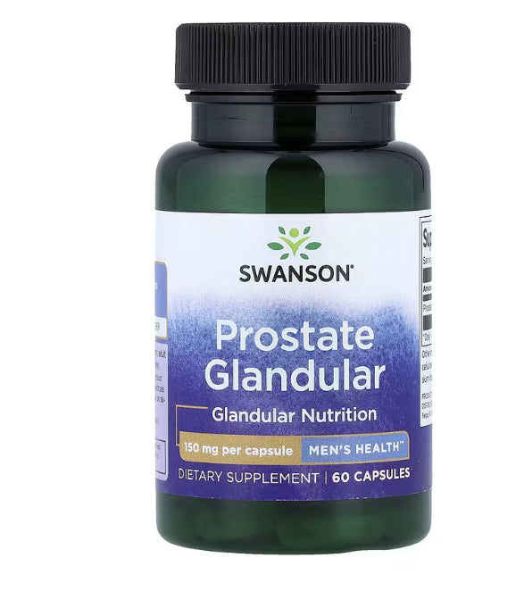 Swanson Prostate Glandular, 150 mg, 60 Capsules