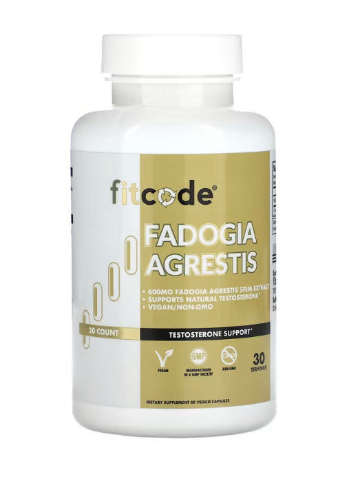 fitcode Fadogia Agrestis , 600 mg , 30 Count