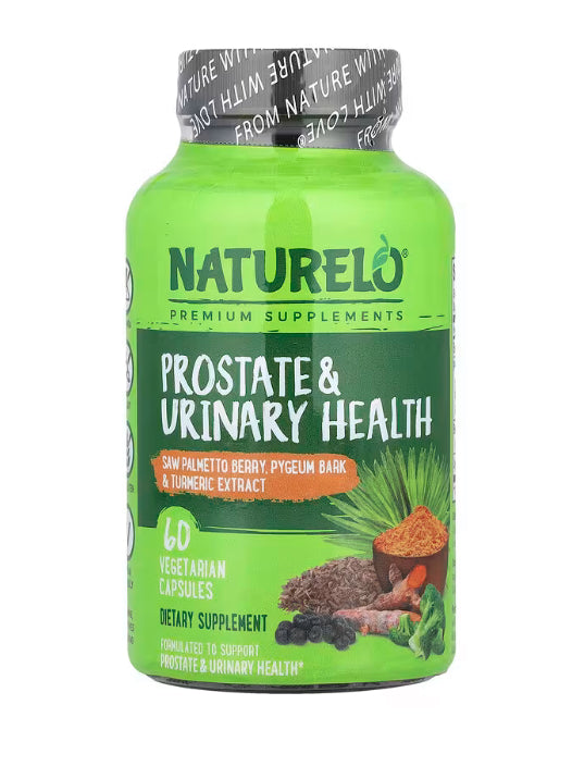NATURELO Prostate & Urinary Health, 60 Vegetarian Capsules