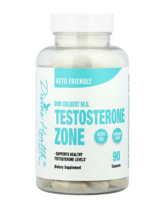 Divine Health Don Colbert M.D. Testosterone Zone, 90 Capsules