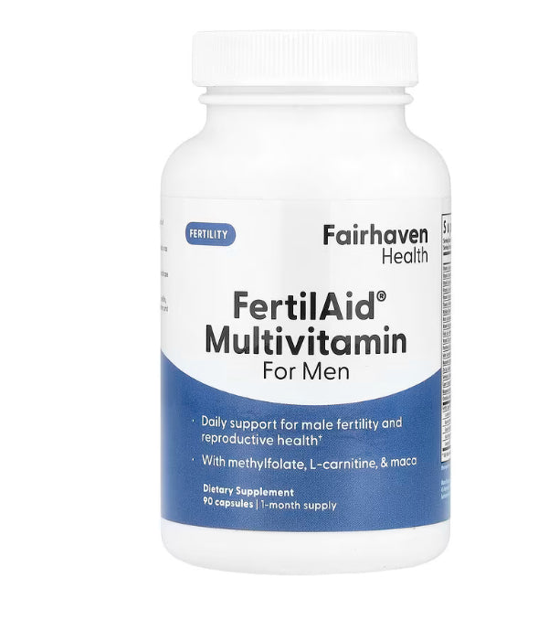 Fairhaven Health FertilAid® Multivitamin for Men, 90 Capsules
