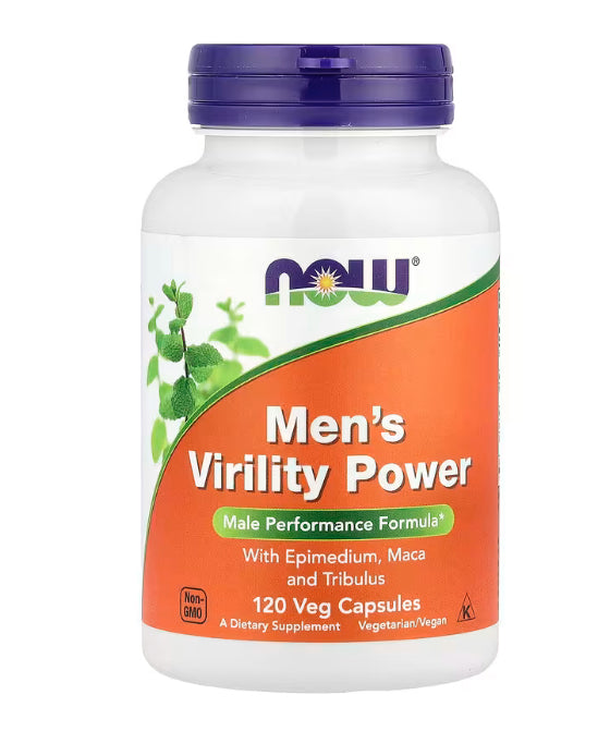 NOW Foods Men's Virility Power, 120 Veg Capsules