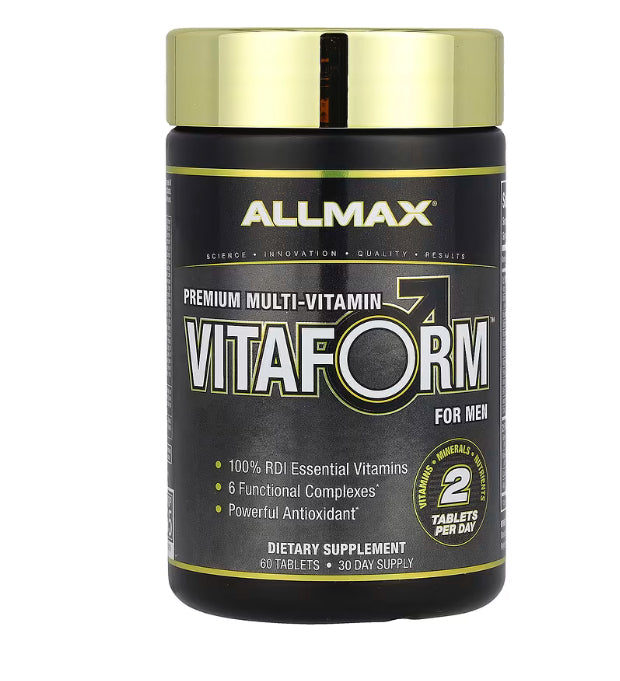 ALLMAX
VITAFORM™, Premium Multi-Vitamin For Men, 60 Tablets