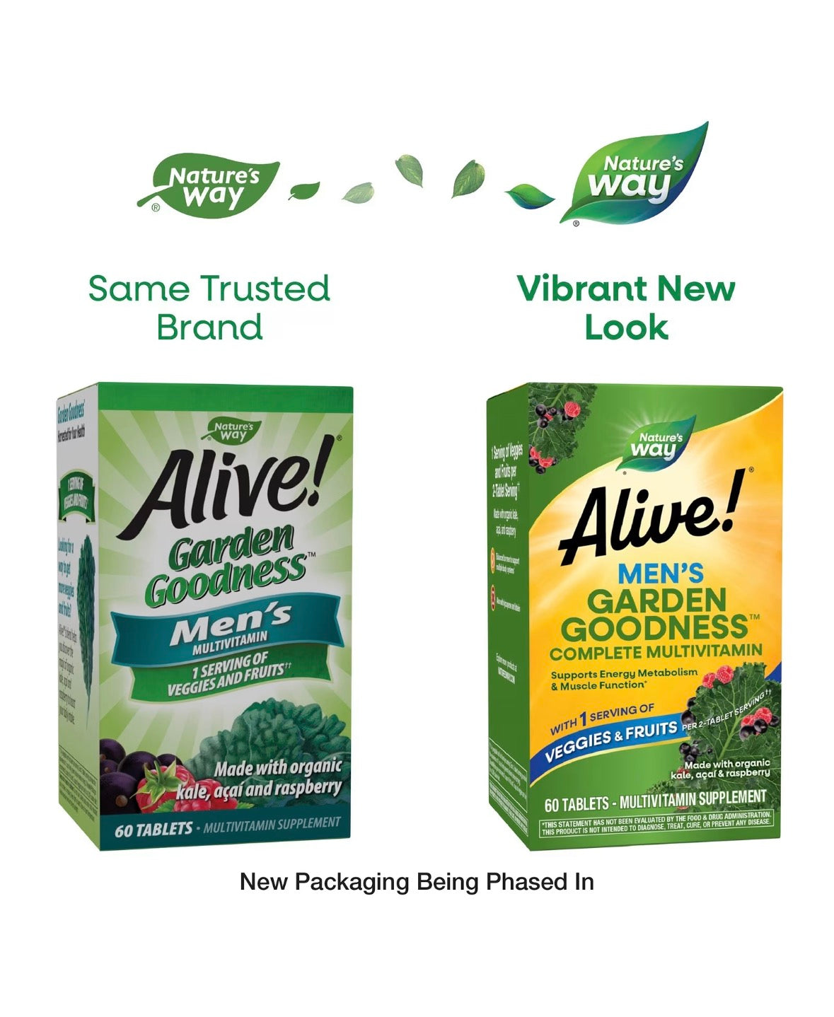 Nature's Way Alive!® Garden Goodness™, Men's Multivitamin, 60 Tablets