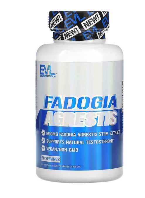 EVLution Nutrition Fadogia Agrestis, 600 mg, 30 Veggie Capsules