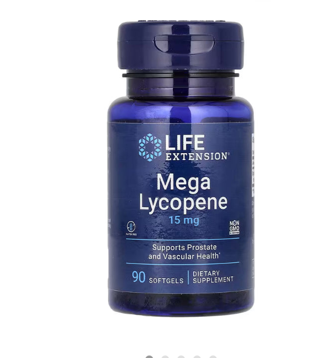 Life Extension
Mega Lycopene, 15 mg, 90 Softgels
