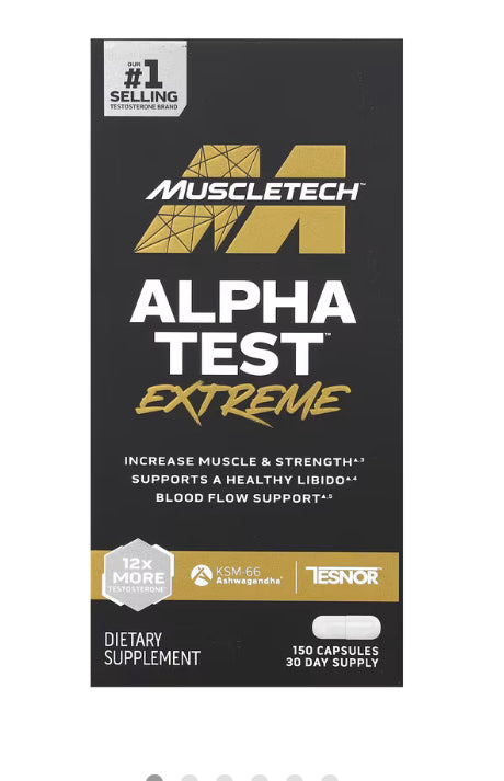 MuscleTech
AlphaTest™ Extreme, 150 Capsules