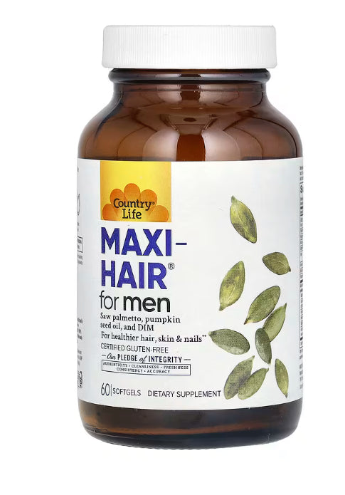 Country Life
Maxi-Hair for Men, 60 Softgels