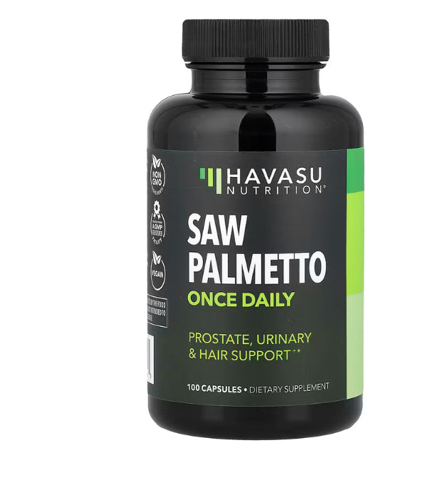 Havasu Nutrition
Saw Palmetto, 100 Capsules (500 mg per Capsule)
