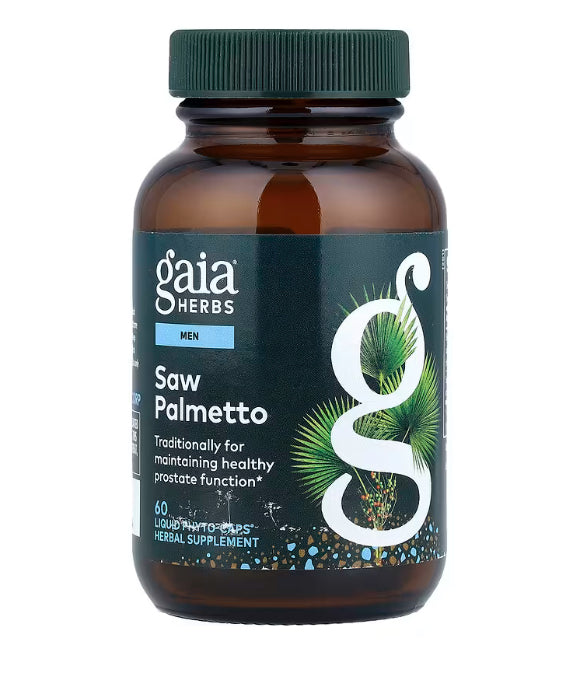 Gaia Herbs Men, Saw Palmetto, 60 Liquid Phyto-Caps®
