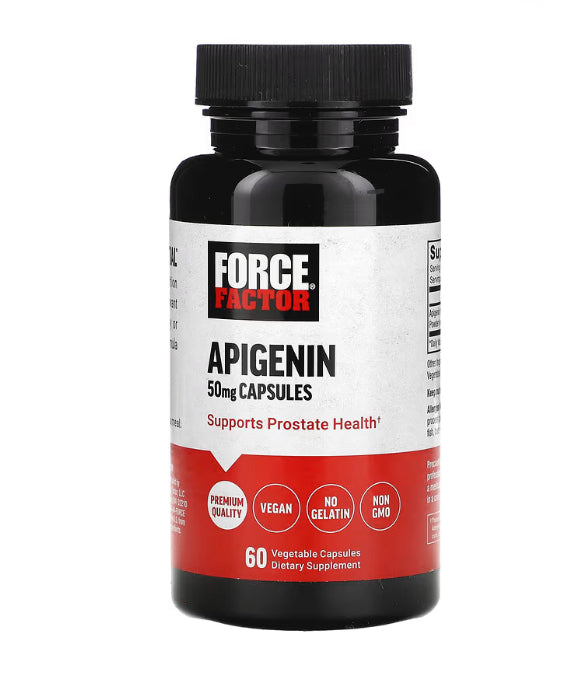 Force Factor Apigenin, 50 mg, 60 Vegetable Capsules