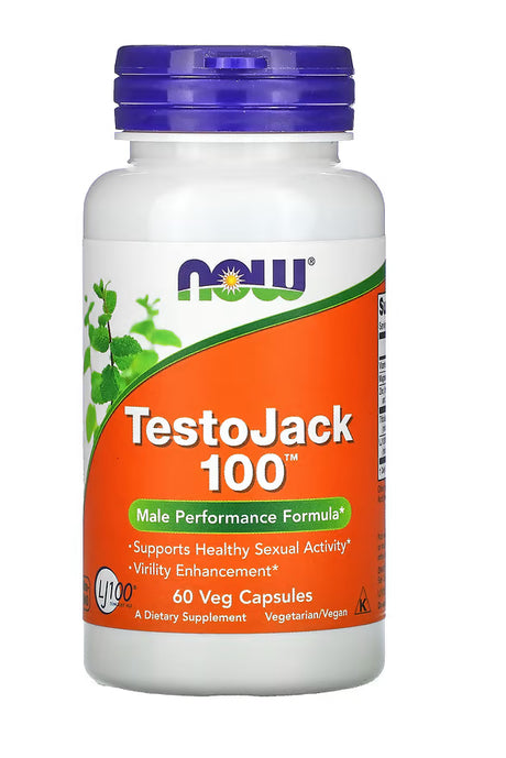 NOW Foods TestoJack 100, 60 Veg Capsules