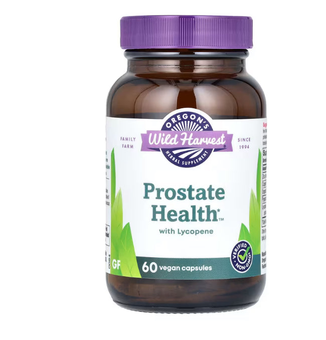 Oregon's Wild Harvest Prostate Health with Lycopene, 60 Vegan Capsules