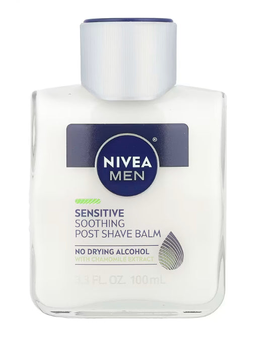 Nivea Men, Soothing Post Shave Balm, Sensitive, 3.3 fl oz (100 ml)