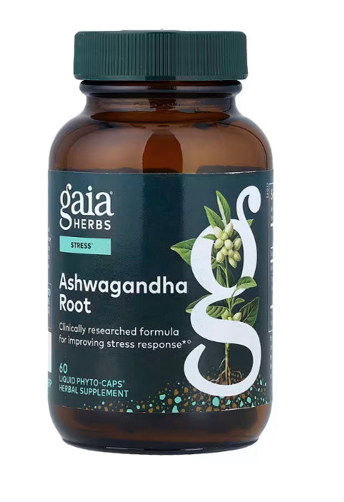 Gaia Herbs Ashwagandha Root, 60 Liquid Phyto-Caps®