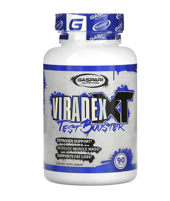 Gaspari Nutrition
Viradex XT, Test Booster, 90 Capsules