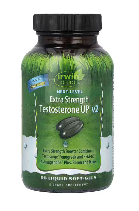 Irwin Naturals Next Level, Testosterone UP v2, 60 Liquid Soft-Gels