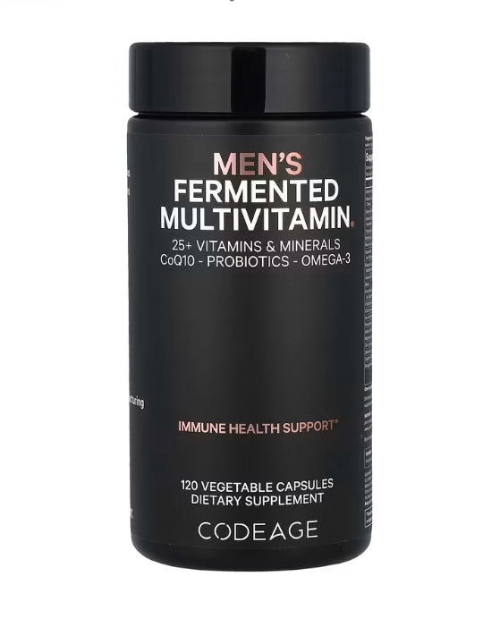 Codeage Men's Fermented Multivitamin, 120 Vegetable Capsules