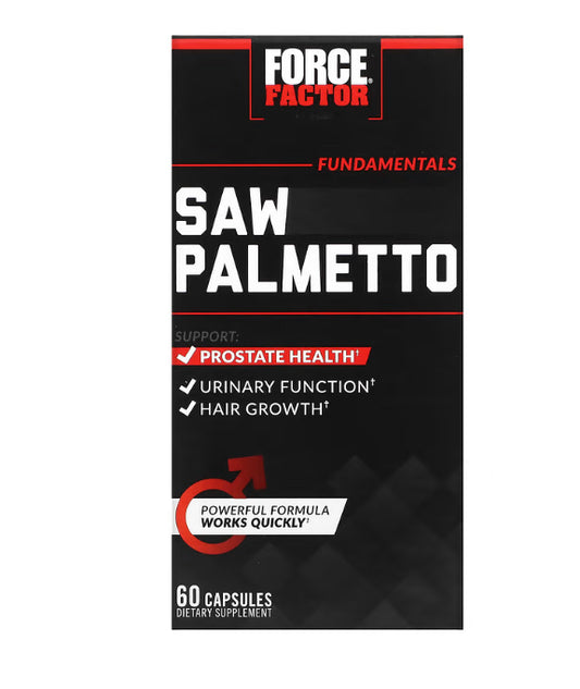 Force Factor
Fundamentals, Saw Palmetto, 60 Capsules