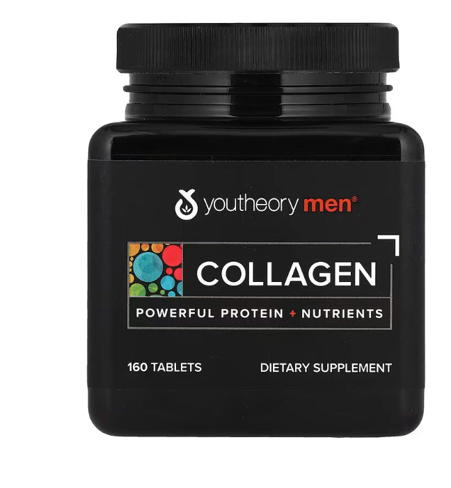 Youtheory
Men, Collagen, 160 Tablets