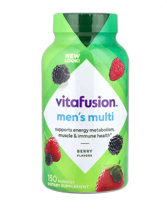 VitaFusion Men's Multi Gummies, Berry, 150 Gummies
