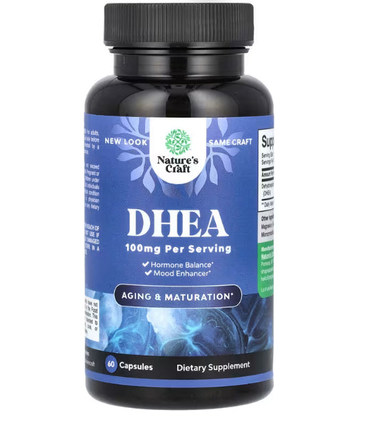 Nature's Craft
DHEA, 100 mg, 60 Capsules
