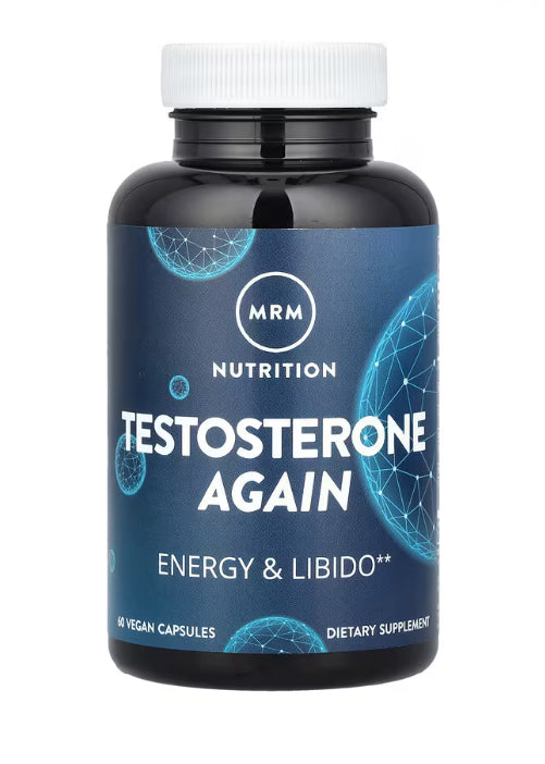 MRM Nutrition Testosterone Again, 60 Vegan Capsules
