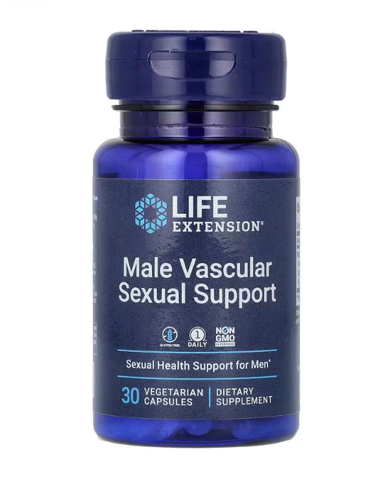 Life Extension
Male Vascular Sexual Support, 30 Vegetarian Capsules