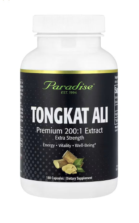 Paradise Herbs Tongkat Ali, 180 Capsules (250 mg per Capsule)