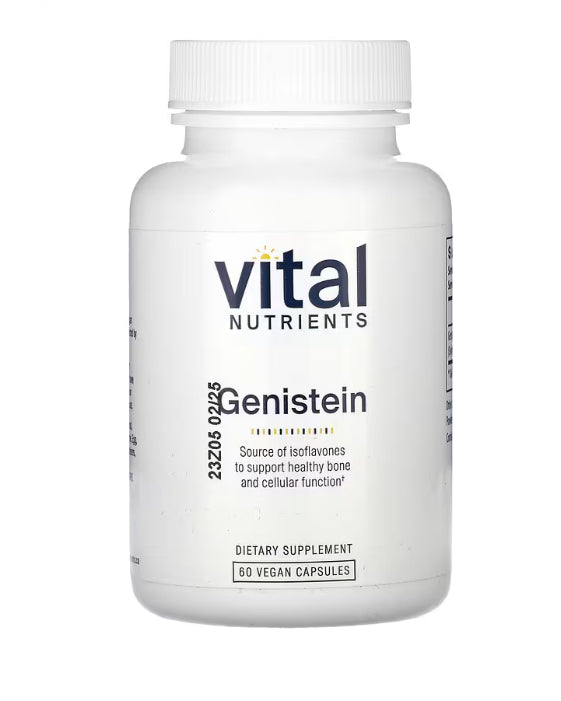 Vital Nutrients Genistein, 60 Vegan Capsules (125 mg per Capsule)