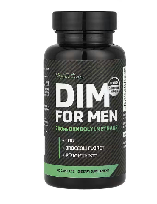 SMNutrition
DIM For Men, 300 mg, 60 Capsules