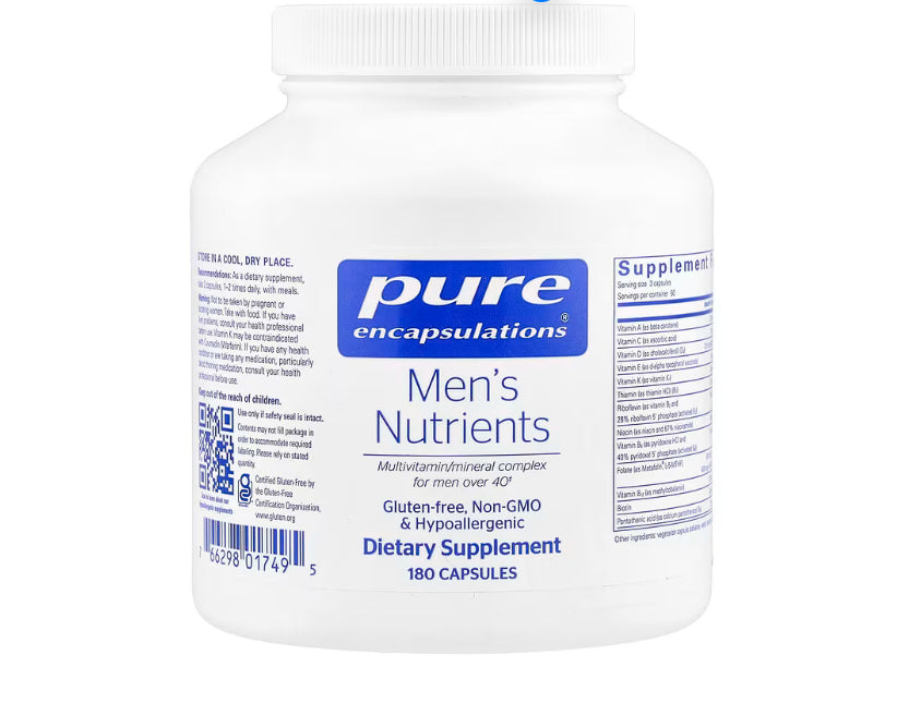 Pure Encapsulations Men's Nutrients, 180 Capsules