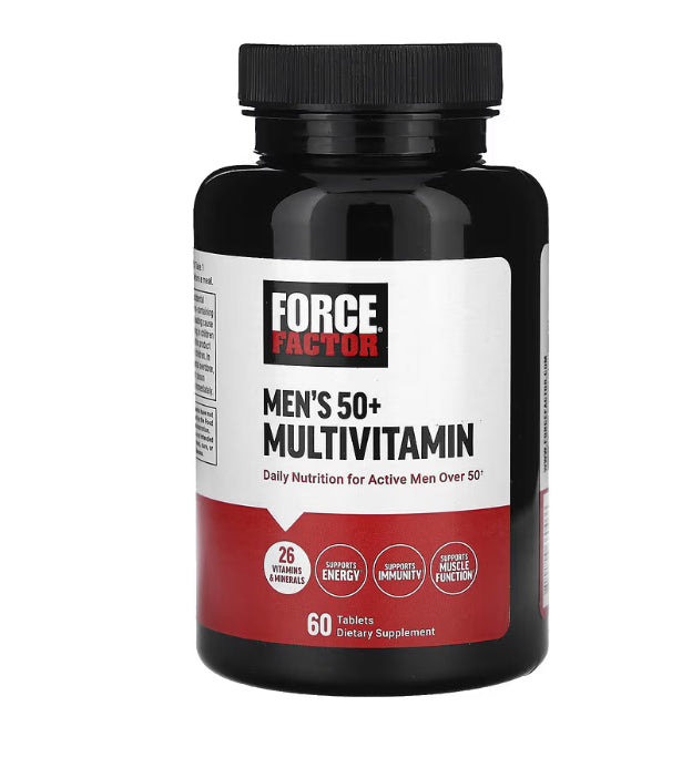 Force Factor Men's 50+ Multivitamin, 60 Tablets