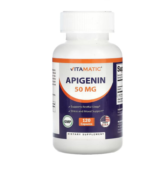Vitamatic Apigenin, 50 mg, 120 Capsules