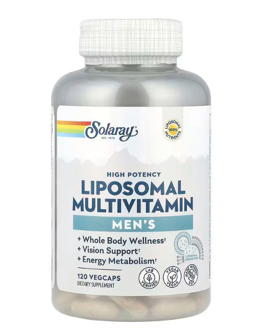 Solaray Men's Liposomal Multivitamin, High Potency, 120 VegCaps