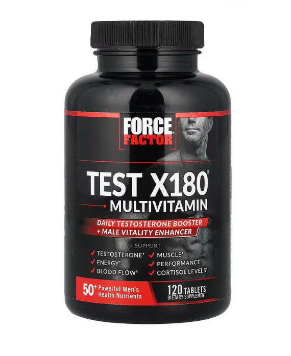 Force Factor Test X180® Multivitamin, 120 Tablets